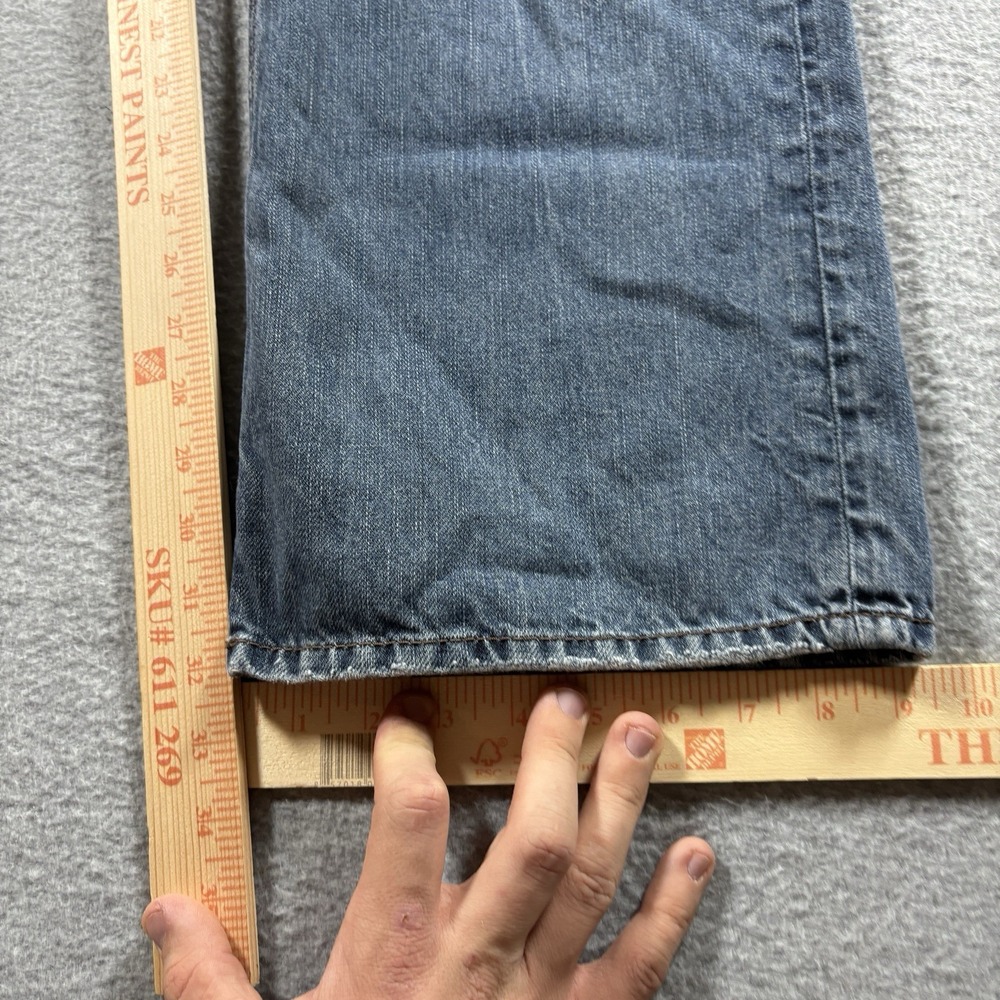 VTG Mavi Matt Mens 34x32 Relaxed Fit Straight Leg Jeans Blue Baggy Y2K Skater - Picture 9 of 9